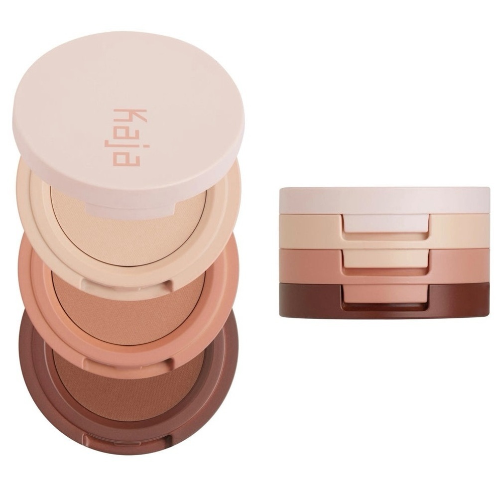 Kaja Beauty Bento Bouncy Shimmer Eyeshadow Trio - Velvet Dream - Neutral Shades